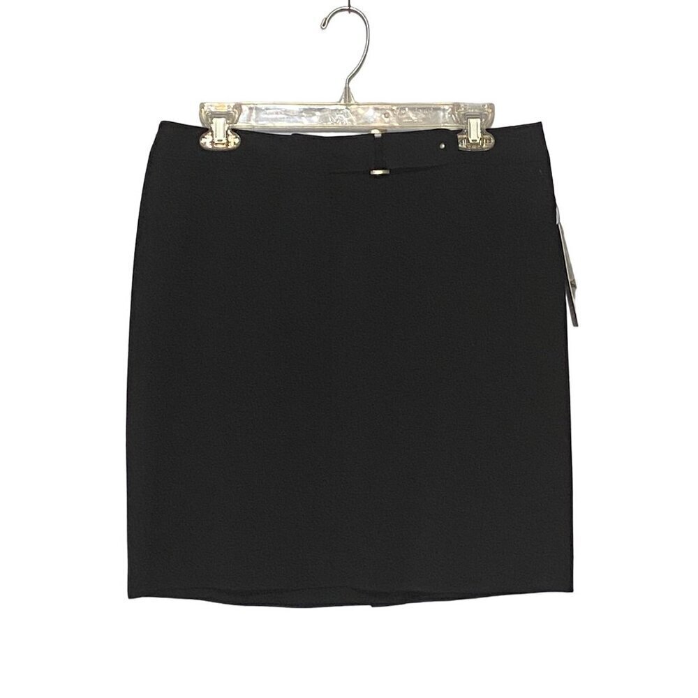 Rafaella Black Short Skirt Zipper Buckle‎ Closure Stretchy Woman’s Size 10P NWT